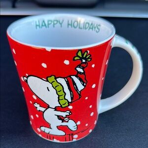 Peanuts Red and White Snoopy Holiday Mug